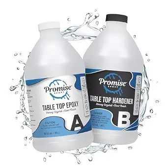 Promise Epoxy Table Top Epoxy Resin Kit 1 Gallon for Bar Tops & Coatings