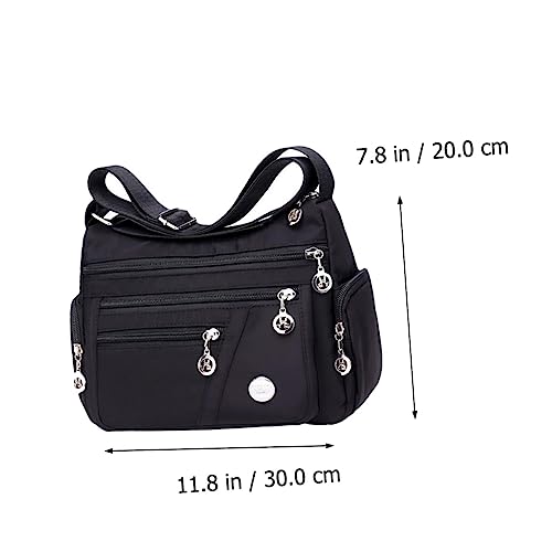Female Bag Nylon Messenger Bag Multi-layer Storage Crossbody Sling Fanny Pack for Everyday Use Travel Work2