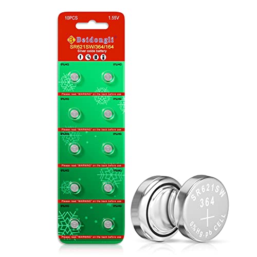 Sr621Sw Battery 364 621 For Watch Battery 1.5V Button Cell Pack Of 10【3-Year Warranty】 #TOP21