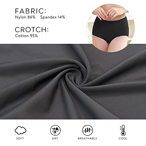Image of FallSweet No Show High Waist Briefs Underwear for Women Seamless Panties Multi Pack