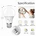 evelor 6-Pack A19 LED Light Bulbs,60 Watt Equivalent Soft White 2700K with E26 Base,Efficient 9W,800 Lumens Non-Dimmable Warm White LED Bulbs,15000 Hours, Ideal for Bedroom Living Room
