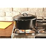 Lodge 7-Quart Cast Iron Dutch Oven – Made in USA, Pre-Seasoned, PFAS-Free & Non-Toxic, Heat-Treated, Induction Compatible, Self-Basting Lid, Durable Multi-Use Cooking Pot for Oven to Table - Image 3