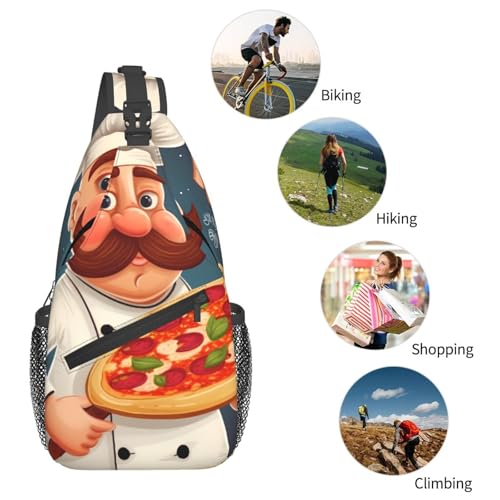 Mochila cruzada de pecho para hombre tipo sling miniatura 6