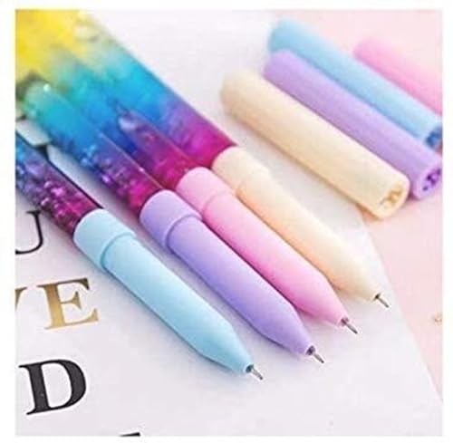 Image of Eclet 12 Pcs Unicorn Fancy Gel Pen Set for Kids | Sparkle Water-Based Gel Ink Pens with Glitter Effect | Cute Unicorn Stationery Set for School, Writing & Gifting sd