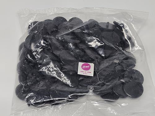 Generic Zim's 20mm Round Black Flat Plastic Sew-On Safety Eyes for Craft Amigurumi Dolls or Puppets (Bulk Pack of 144), SFL-20-Bulk