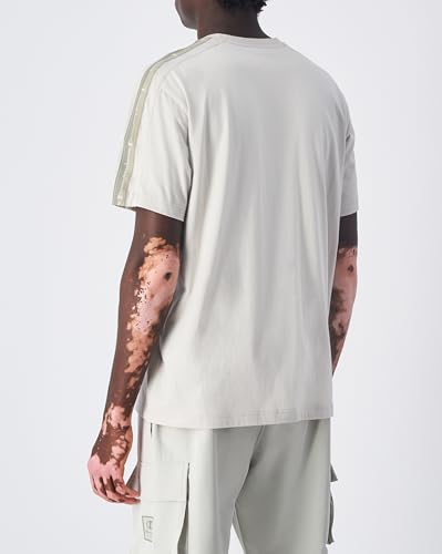 Champion Legacy C-Tech (220461) -Tonal SS Crewneck Camiseta, Blanco (ES057), M para Hombre