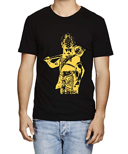 Image of Caseria Men's Cotton Printed T-Shirt -Om Designer | 100% Cotton | Half Sleeves | Regular Fit | Printed | Round Neck | Graphic T Shirt