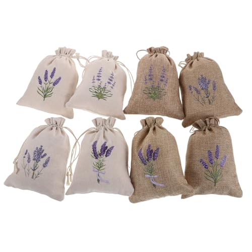 GAROZATION 8 Bolsitas De Lavanda: Bolsitas De Flores Secas, Bolsitas Pequeñas para Joyería, Bolsitas para Bodas, Cumpleaños, Fiestas, Dulces Navideños.