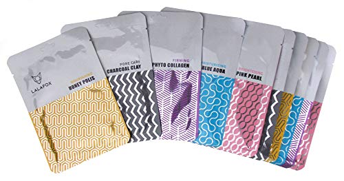 LALAFOX Premium Face Masks - 10 Variety Pack Bundle – Daily Skin Facial Beauty Products