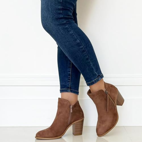 Women's Fashion Suede Booties4