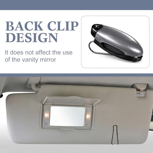 Image of Frienda 20 Pcs Sunglasses Holder for Car Sun Visor Clip, Sunglass Holder for Visor Eyeglasses Mount Ticket Card Clip Car Accessories for Women Men (Gray)