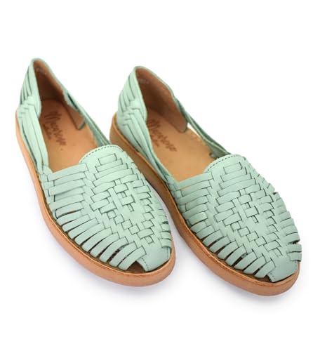 Image of Macarena Collection Womens Shoes Leather Sandals for Women | Huarache Handmade Mexican Sandals | Comfortable & Stylish Womens Sandals 4150