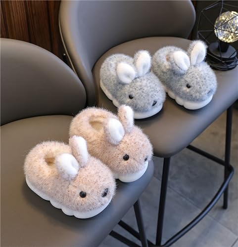 Image of Cute Women's Rabbit Slippers - Warm & Plush, Cartoon Design, Perfect for Winter & Indoor /Outdoor Use