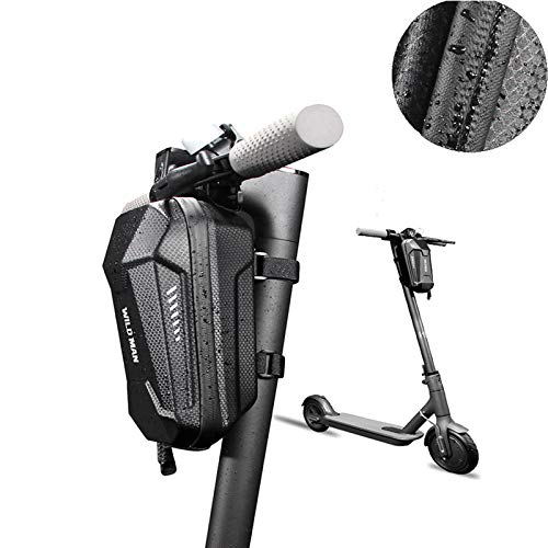 Konesky Scooter Electrico Bolsa de Manillar, Impermeable EVA Concha Dura Equilibrar Bolsa de Tubo Frontal Gran Capacidad Compatible con Xiaomi M365 ES1 ES2 ES3 ES4 (2L)