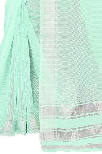 Image of Sidhidata Women's Kota Doria Cotton Manipuri Saree With Unstitched Blouse Piece (Rasbharii Free Size)