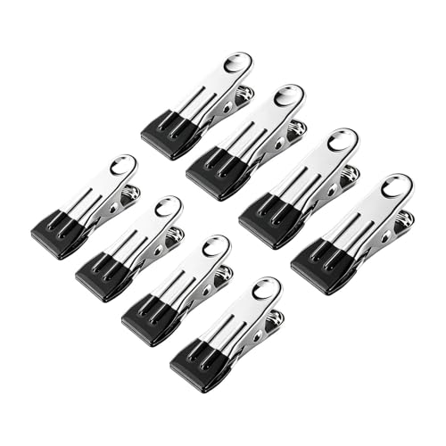 Pinzas para la ropa resistentes | 8 unidades de clips organizadores de ropa, pinzas para la ropa, adecuadas para cocina, hogar, lavandería, exterior y baño, viajes y fotos y toallas