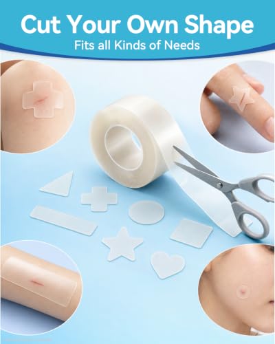 Image of Ourmed Medical-Grade Hydrocolloid Roll with Box (2 Roll), Waterproof Hydrocolloid Bandages for Wound Care and Minor Burns, Pimple Patches for Acne Care, First Aid Supplies for Home & Outdoor, 2in*5ft