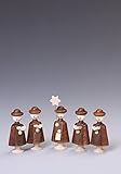 Lieferumfang: 5 Kurrendefiguren braun verpackt im stabilen Karton Höhe 5 cm