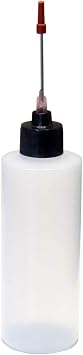 2-4oz Plastic Squeeze Bottles with 1.5 inch Stainless Steel Applicators