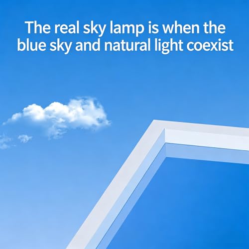 Plafonnier LED encastré pour bureau Smart Blue Sky avec télécommande - 3