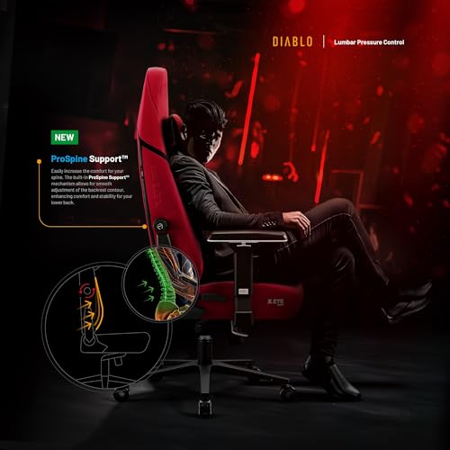 X.Eye Prime Sedia Gaming Ufficio Ergonomica, Poltrona Gamer Tessuto | Poggiatesta Magnetico | Seduta Rinfrescante, Supporto Lombare | Regolabili Braccioli 4D | Caricabile fino a 140 kg - Sedia gaming - Immagine 1