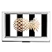 Imiao Professional Business Card Holder Business Card Case Metal Card Holder Slim Design for Men & Women - Stripe Pineapple