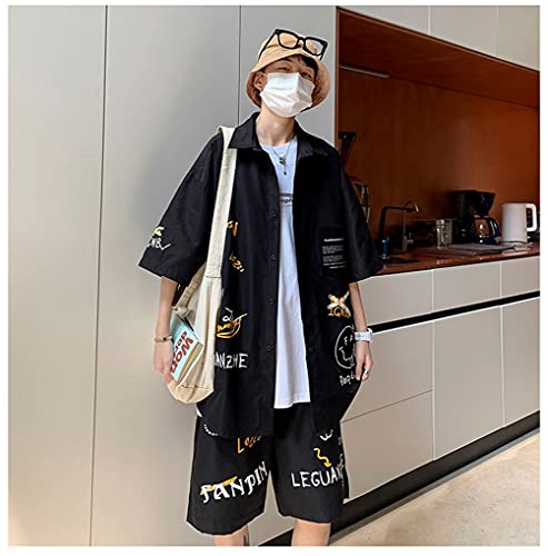 メンズ 夏服 セットアップ ジャージ 上下セット 半袖 パーカ