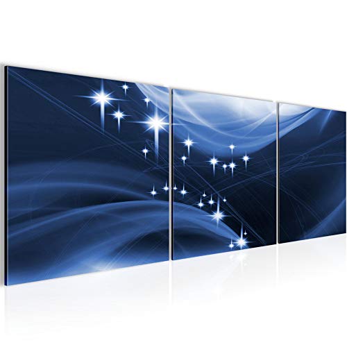 Runa Art Bilder Abstrakt 3 Teilig Bild auf Vlies Leinwand Deko Wohnzimmer Schlafzimmer 90 x 30 cm Sterne Blau Weiss 400734a Runa Art Bilder Abstrakt 3 Teilig Bild auf Vlies Leinwand Deko Wohnzimmer Schlafzimmer 90 x 30 cm Sterne Blau Weiss 400734a