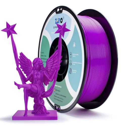ZIRO UV Reactive Fluorescence PLA, NOT Glow in The Dark, 2.2lb Purple