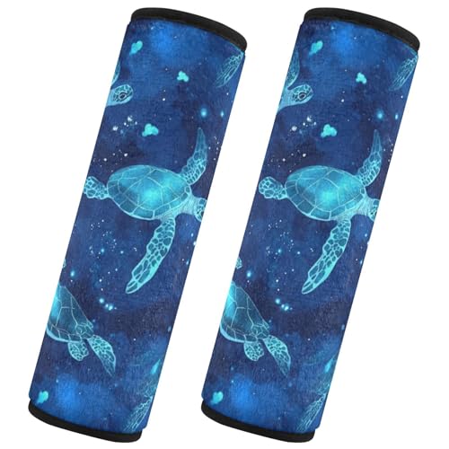 Seat Belt Covers 2 Pack Sea Turtles Car Seat Strap Covers Super Soft Sea Car Seat Neck Cover for Boys Girls Adults Babies S