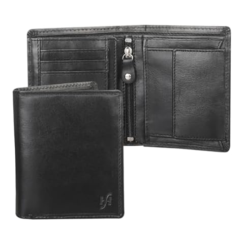 STARHIDE Premium Small Leather Wallet with RFID Protection Cover