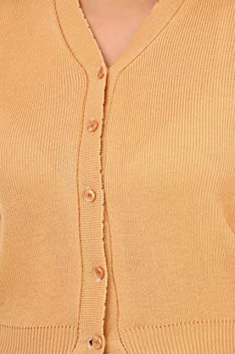 Image of Women Winter Wear V-Neck Half Sleeves Regular Fit Woollen Blouse
