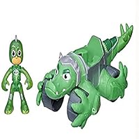 PJ Masks Animal Power Gekko Animal Rider Deluxe Vehicle Preschool Toy, Power Lizard Toy with Gekko Action Figure, Ages 3 and Up