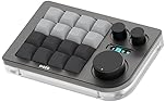 KEEBMONKEY Megalodon Triple Knob Macro Pad Programmable Designer Mini Keyboard 16 Keys (Grey)