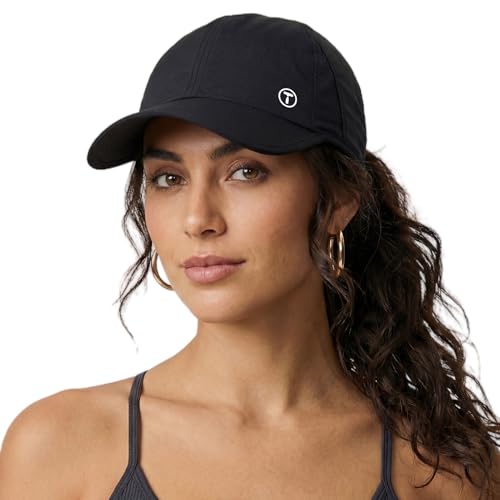 TOP-EX UPF 50+ Cooling Ponytail Baseball Cap for Women – Packable, Black (Size S/M)