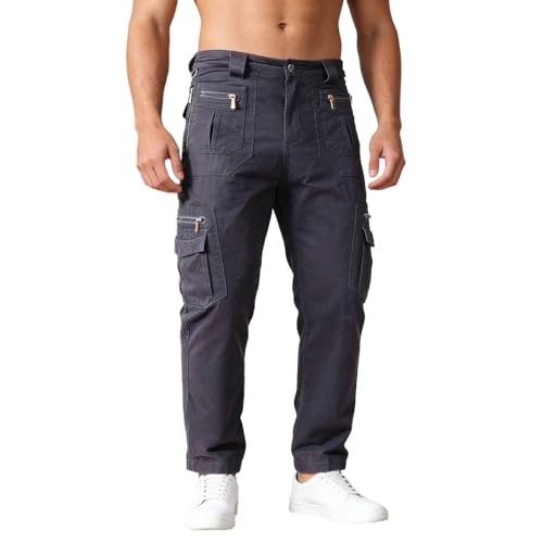 Pantalon tactique cargo homme randonnée léger printemps été avec plusieurs poches fonctionnelles