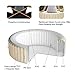 Goplus 4-6 Person Outdoor Spa Inflatable Hot Tub for Portable Jets Bubble Massage Relaxing with Accessories Set (4-Person, White)