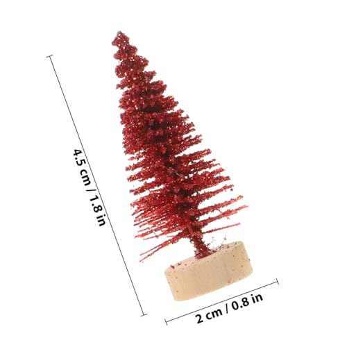 Árboles de Navidad de mesa artificiales Veemoon mini decoración navideña hogar 60 piezas 3