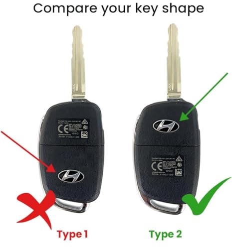 Image of AUTODIFYA TPU Car Key Cover Black & Golden Compatible for Hyundai Creta, I10 Grand Nios, I20 Elite, I20 (2020), Aura, Venue, I20 Active, Xcent (HYUNDAI, 3 Button Flip Key New)