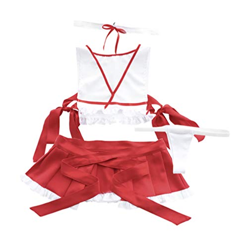 ABOOFAN Womens Lingerie Set Auto Tie Ruffle Guarnição Sutiã E Calcinha Set Com Tiras Babydoll Bodysu