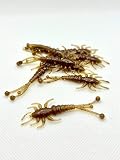 True North Baits - M'eh Fly (2 inch - Goby Bling, 6pk) | Mayfly Lure Custom Fishing Bait panfish Lur