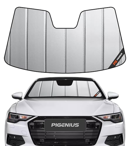 Pigenius Windshield Sunshade for Audi A6/A6 Quattro/A6 Allroad/RS6 Avant/S6 2019-2026 Front Window Sun Shade - Safeguard