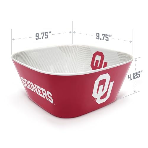 Image of YouTheFan NCAA Oklahoma Sooners Large Party Bowl