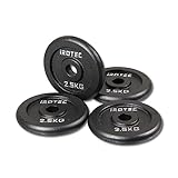 IROTEC（アイロテック）アイアンプレート 穴径29mm レギュラータイプ/ダンベル バーベル 筋トレ 筋トレ器具 (アイアンプレート2.5KG 4枚)