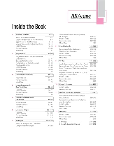 Cbse All in One Math 9