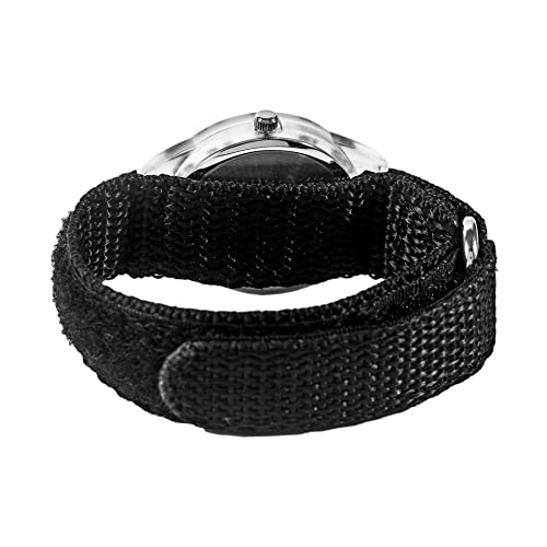 STAR WARS The Mandalorian Kids' Plastic Time Teacher Analog Quartz Nylon Strap Watch, White/Black by STAR WARS - Image 2