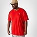 Lacoste Men's V-Neck Jersey Pima T-Shirt - Plus Size, Red, 4XLB