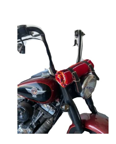 BLACK MOTORCYCLE BELT WITH BLANKET, BLANKET HOLDER, BIKER, MEXICAN,HAND MADE, REAL LEATHER, INCLUDES SARAPE, MOTORCYCLE, BIKE, BIKER, RED AND GRAY BLANKET4