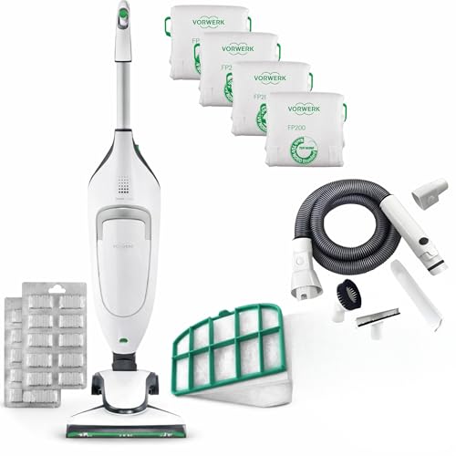 AMG Shop Online Aspirapolvere Folletto VK220S NUOVO, + 6 SACCHETTI ORIGINALI + TUBI COMPATIBILI, Scopa Elettrica Potente Con Turbo, 900 W, per Parquet Tappeti e Piastrelle