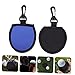 NAMOARLY 2pcs Golf Ball Cleaning Bag Portable Wipe Pouches for Cleaning Storage Durable Buckle Design Golf Accessories for Enthusiasts Black Blue